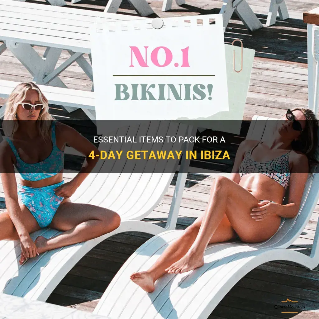 what to pack for 4 days in ibiza