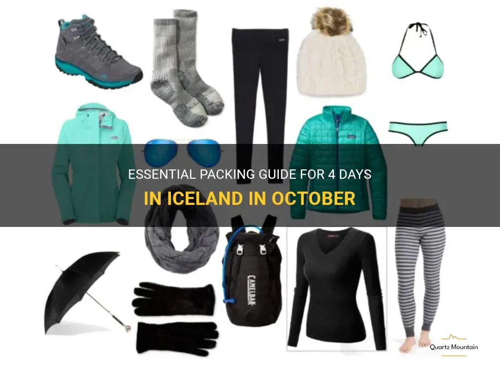 what to pack for 4 days in iceland in October