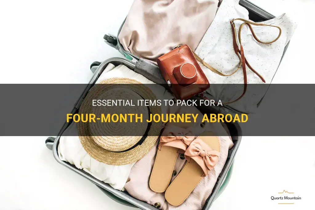 what to pack for 4 months abroad