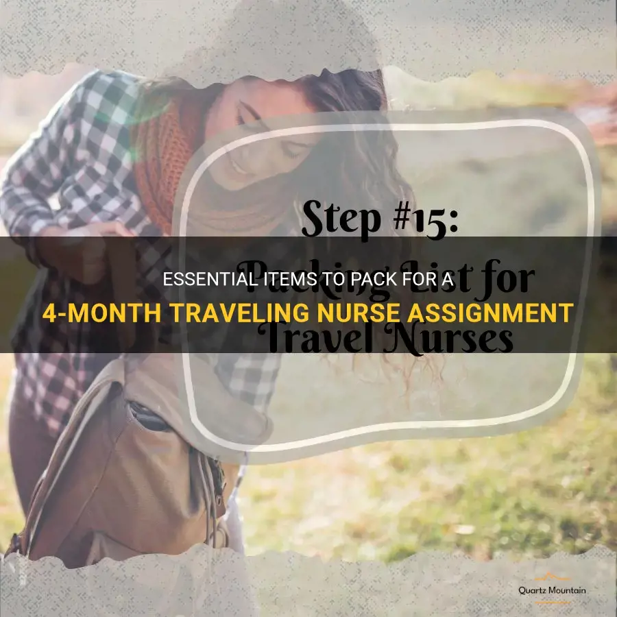 what to pack for 4 months traveling nurse