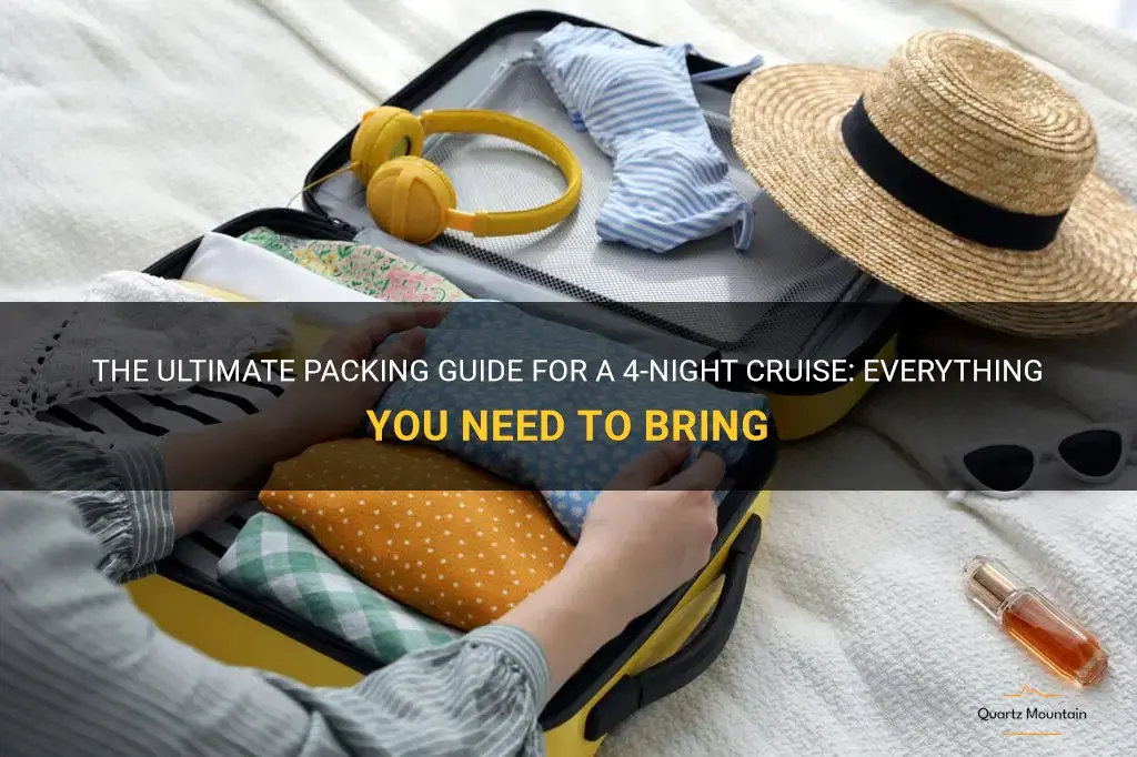 what to pack for 4 night cruise