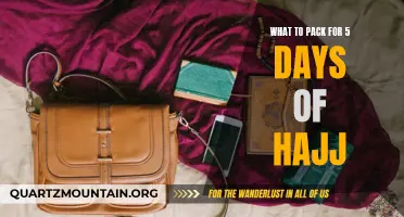 Essential Items to Pack for a 5-Day Hajj Journey