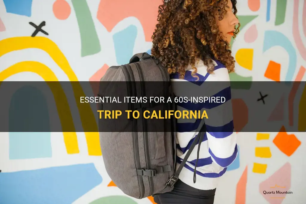what to pack for 60s in California