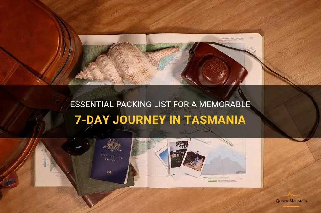what to pack for 7 days in tasmania