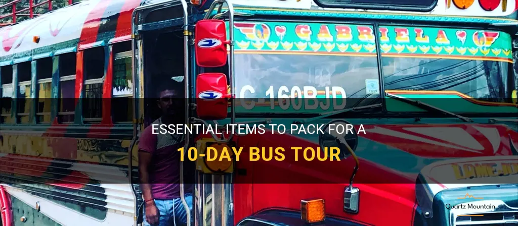 what to pack for a 10 day bus tour