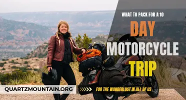 Essential Items to Pack for a 10-Day Motorcycle Trip