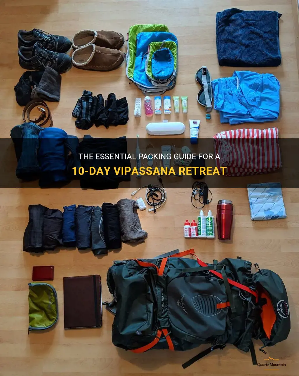 what to pack for a 10 day vipassana retreat