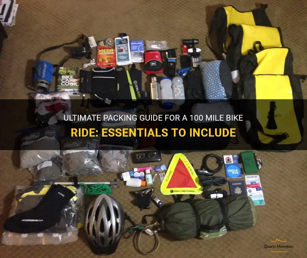 what to pack for a 100 mile bike ride