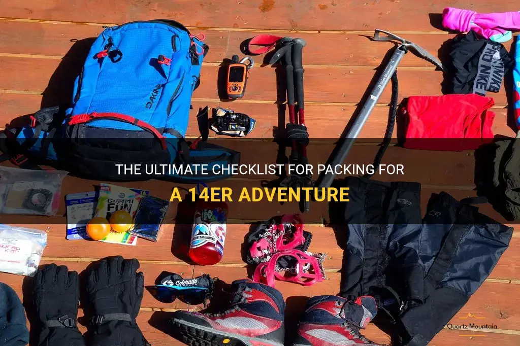 what to pack for a 14er