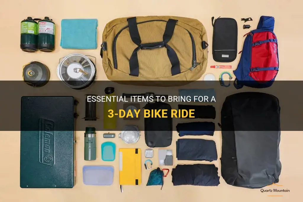 what to pack for a 3 day bike ride