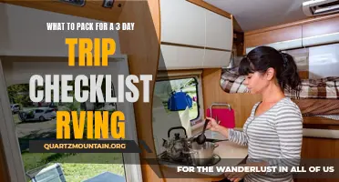 The Ultimate Checklist for Packing for a 3-Day RVing Trip