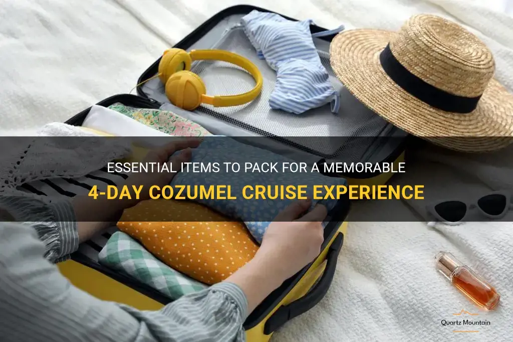 what to pack for a 4 day cruise to cozumel