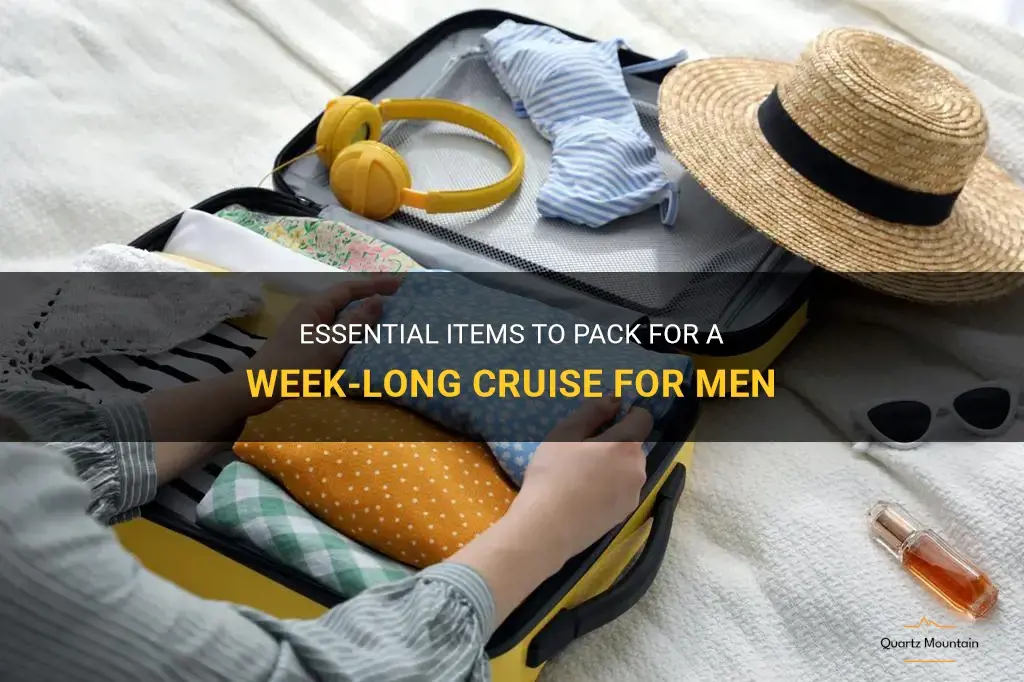 what to pack for a 7 day cruise for men