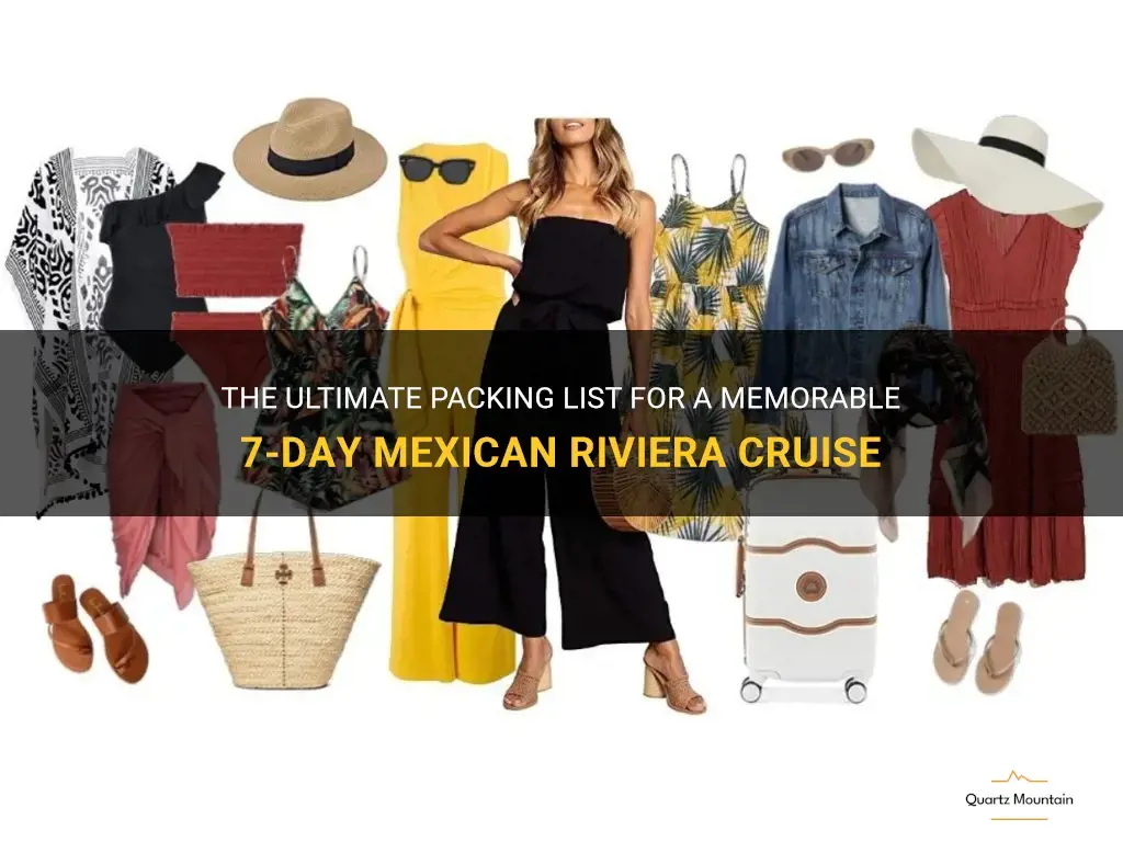 what to pack for a 7 day mexican riviera cruise