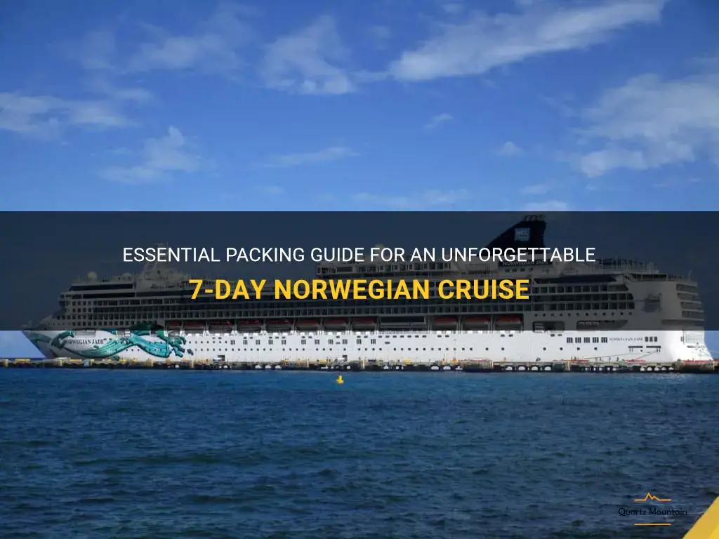 what to pack for a 7 day norwegian cruise