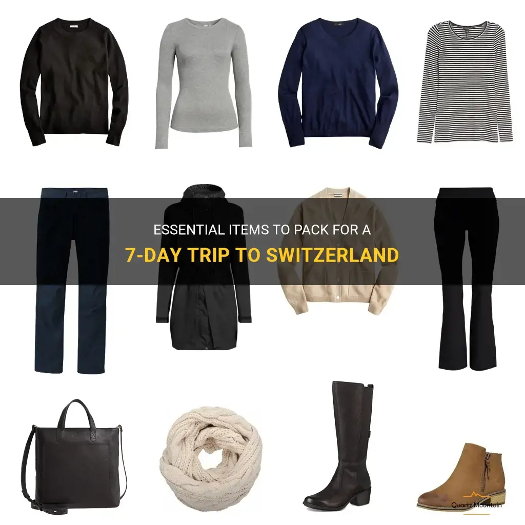 what to pack for a 7 day trip to switzerland