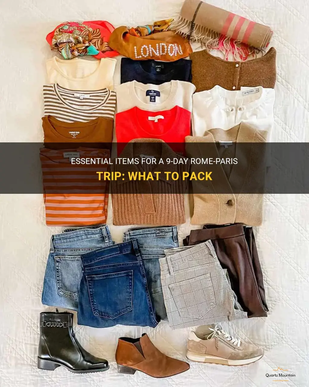 what to pack for a 9 day rome paris trip