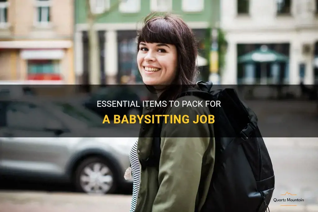 what to pack for a babysitting job