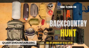 Essential Gear for a Backcountry Hunt: What to Pack to Ensure a Successful Trip