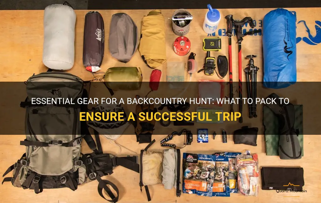what to pack for a backcountry hunt