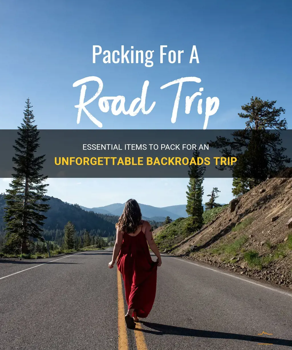 what to pack for a backroads trip