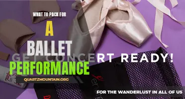 Essential Items to Pack for a Ballet Performance