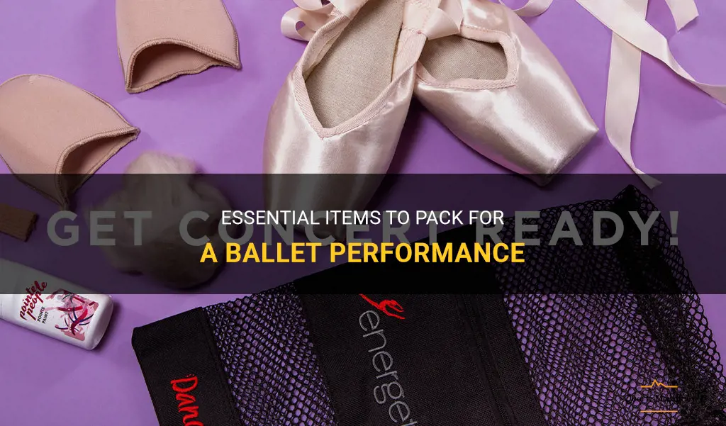 what to pack for a ballet performance