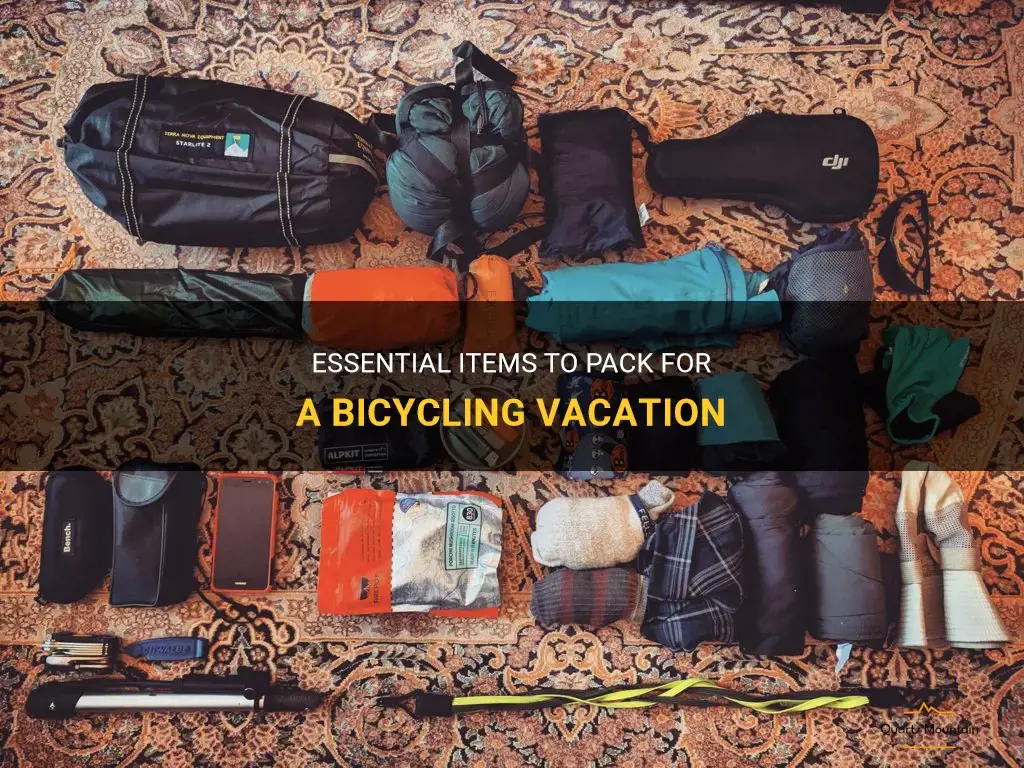 what to pack for a bicyling vacation