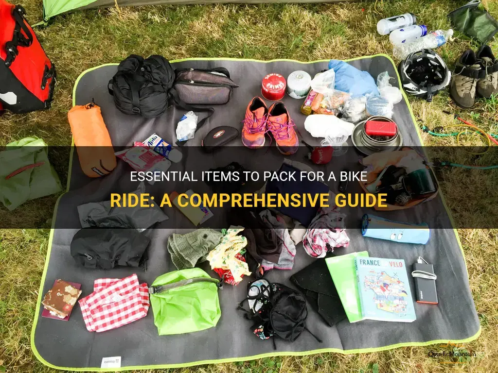 what to pack for a bike ride