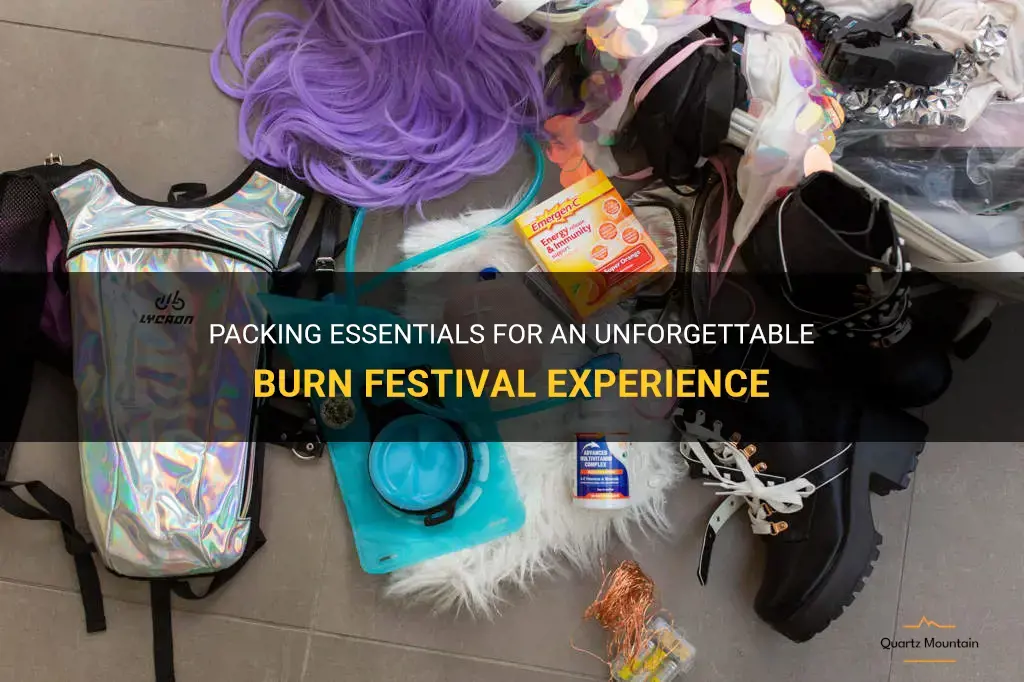what to pack for a burn festival