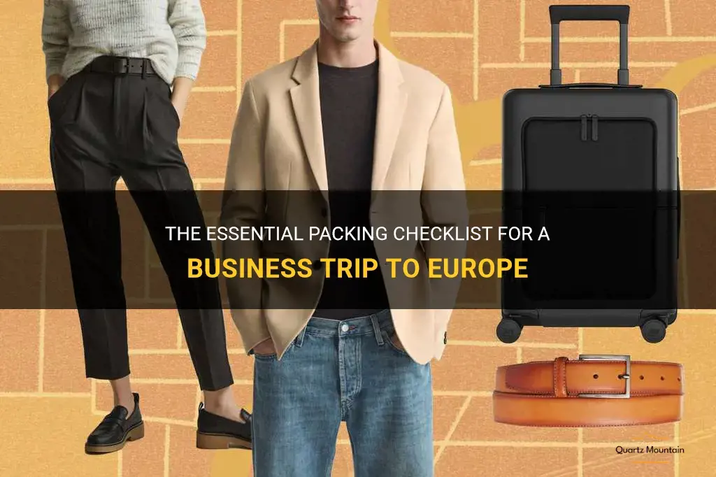 what to pack for a business trip to europe