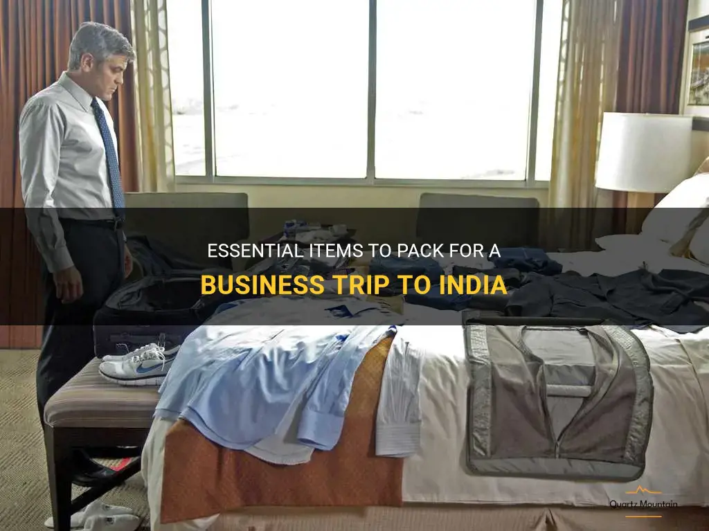 what to pack for a business trip to india