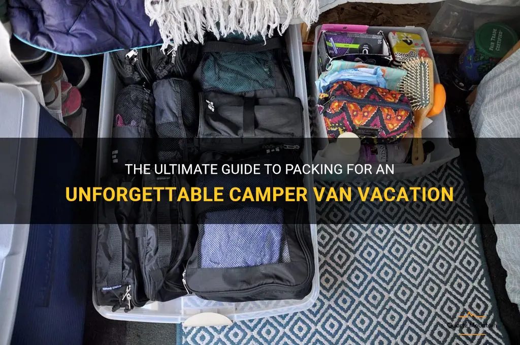 what to pack for a camper van vacation