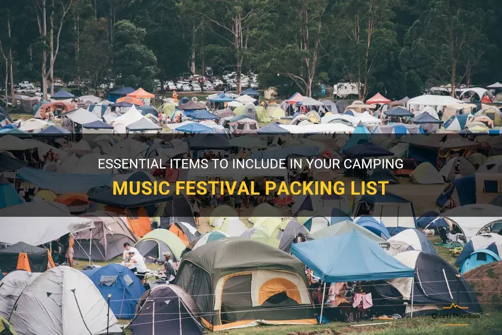 what to pack for a camping musica