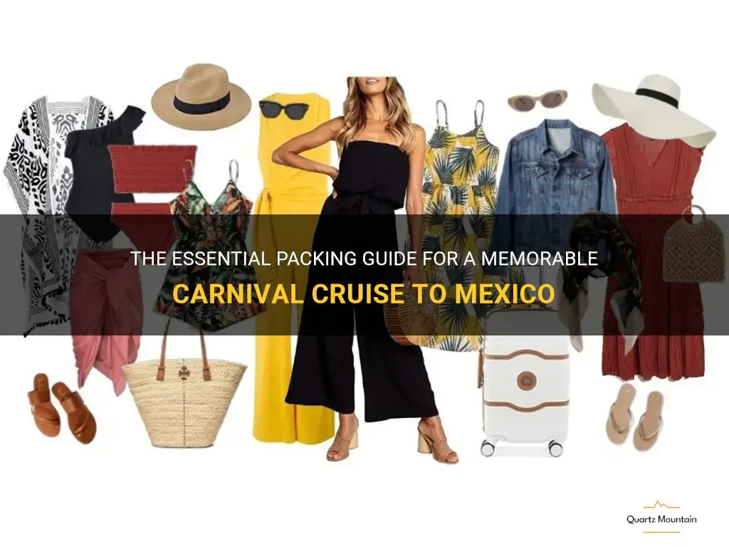 what to pack for a carnival cruise to mexico