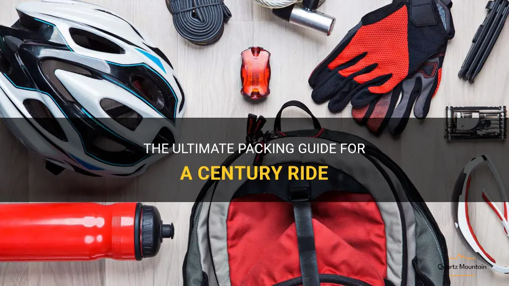 what to pack for a century ride
