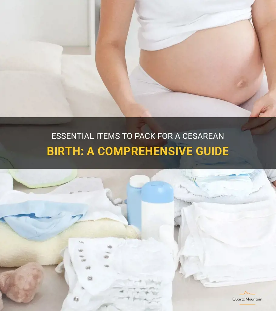 what to pack for a cesarean birth