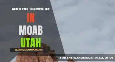 Essential Items to Pack for a Camping Trip in Moab, Utah