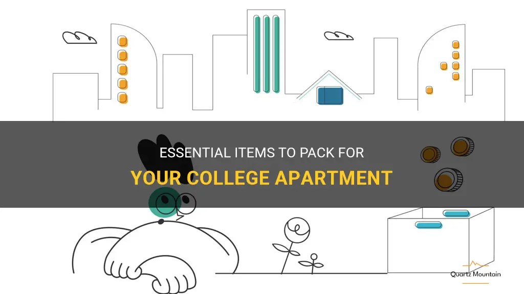 what to pack for a college apartment