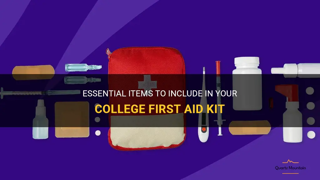 what to pack for a college first aid kit