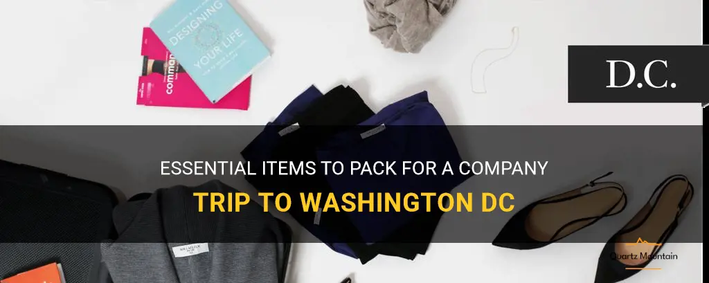 what to pack for a company trip to dc