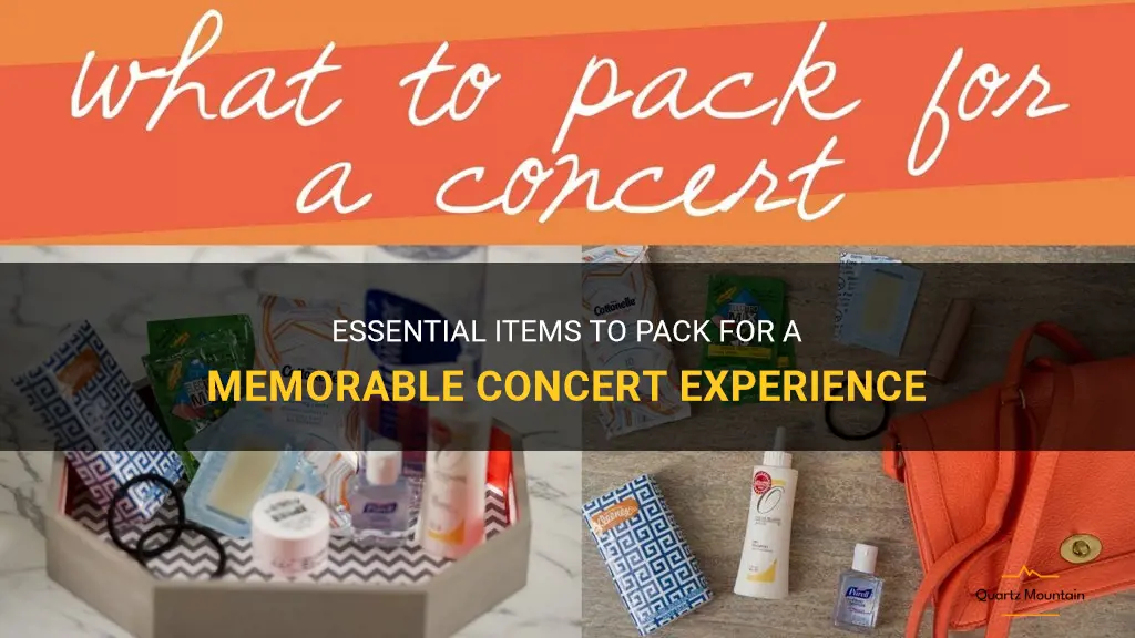 what to pack for a concert