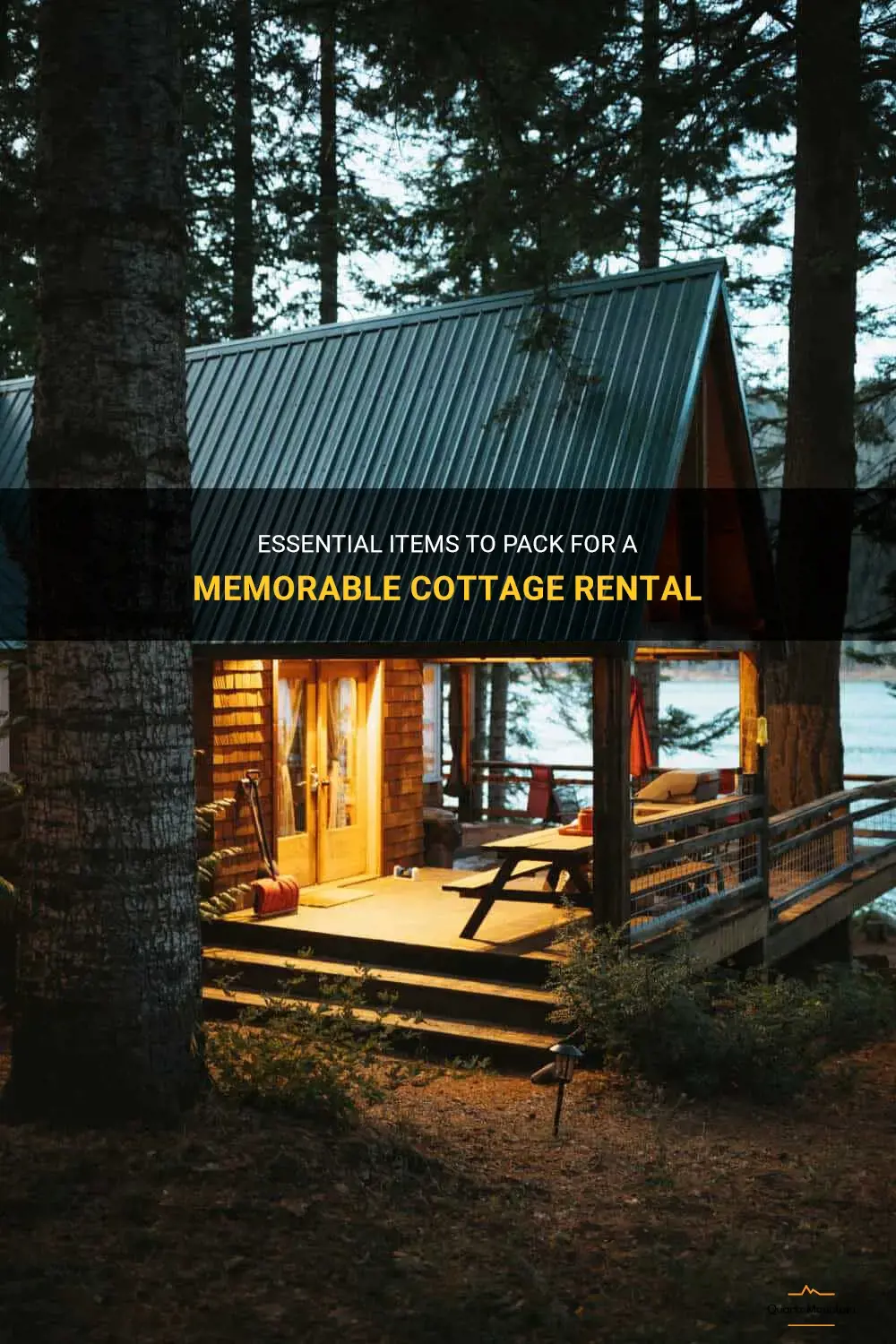 what to pack for a cottage rental