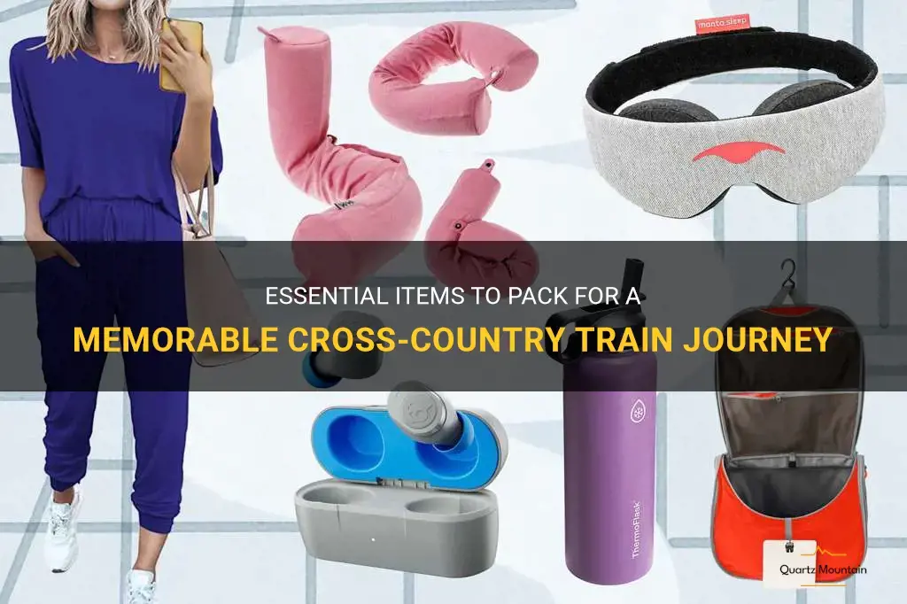 what to pack for a cross country train trip