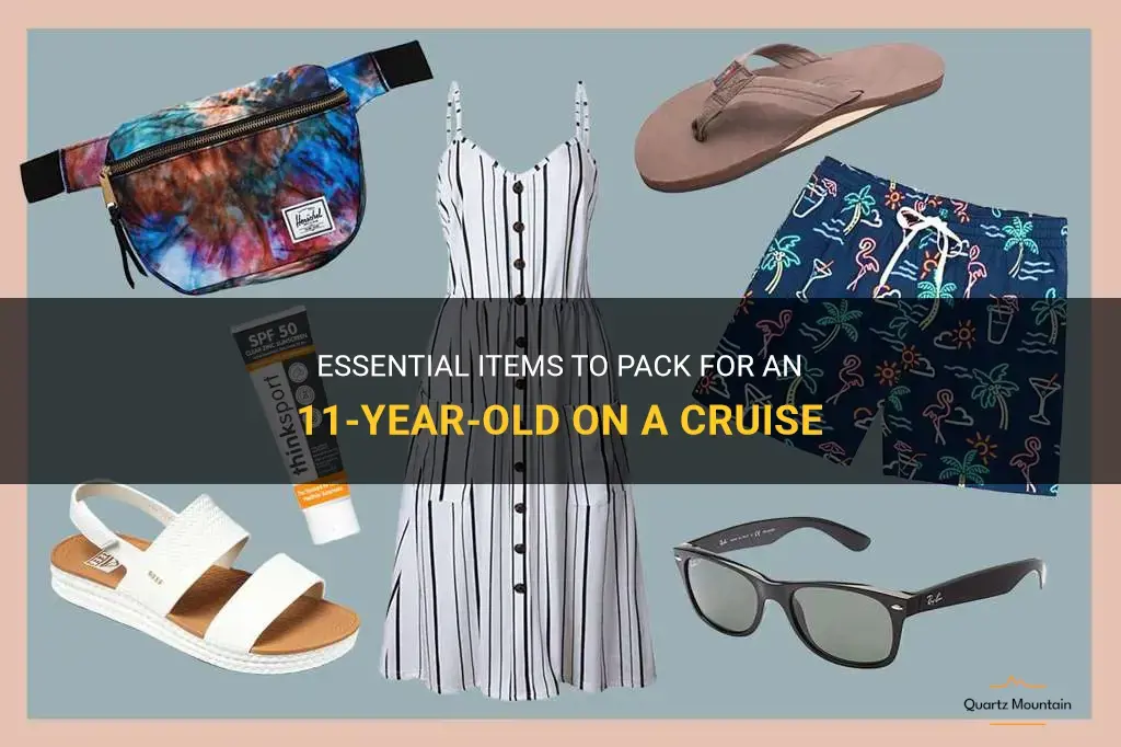 what to pack for a cruise 11 year old