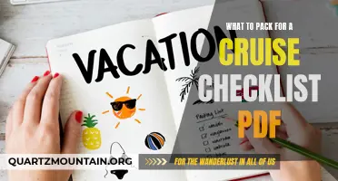 The Ultimate Checklist for Packing for a Cruise: Downloadable PDF Included