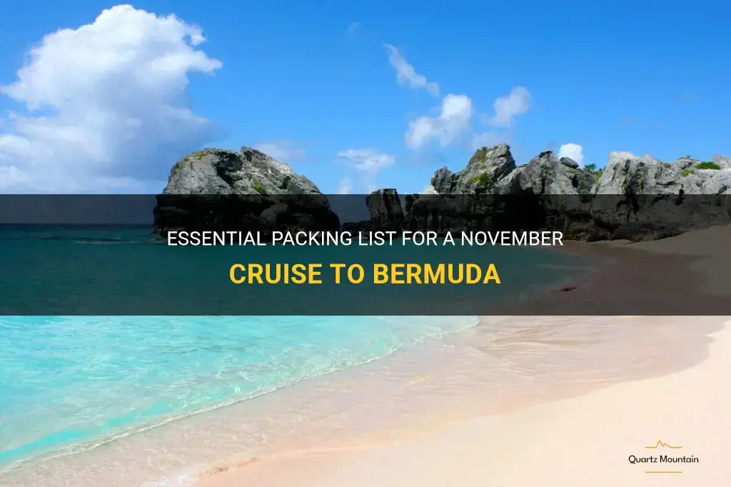 what to pack for a cruise to bermuda in november