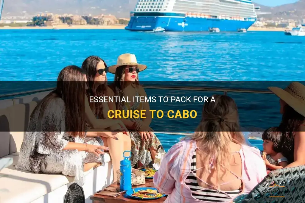 what to pack for a cruise to cabo