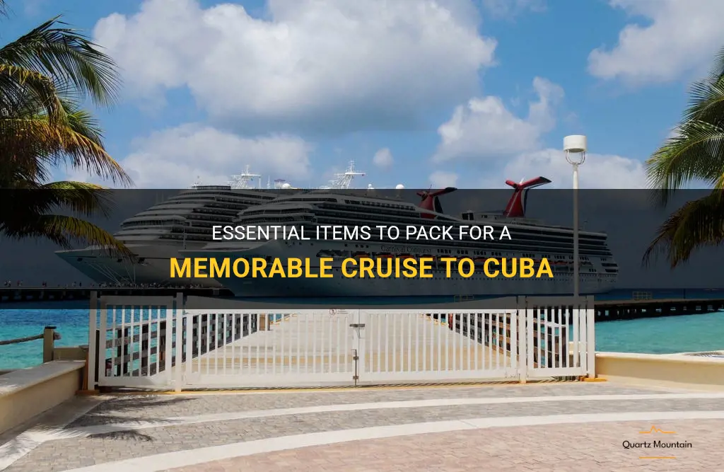 what to pack for a cruise to cuba