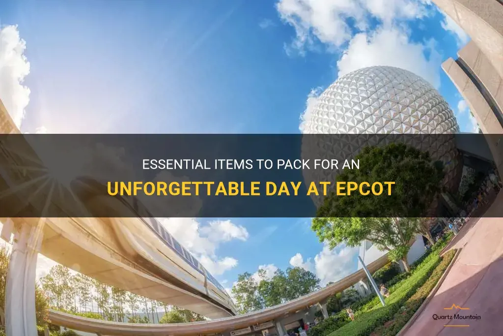 what to pack for a day at epcot